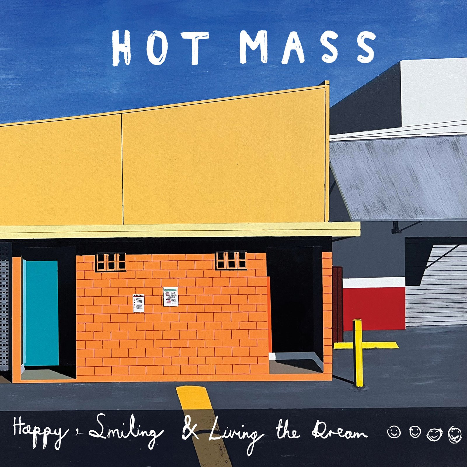 Hot Mass - Happy, Smiling & Living The Dream LP (blue vinyl)